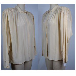 VTG 80s Giorgio Beverly Hills SILK Blouse CHIC!